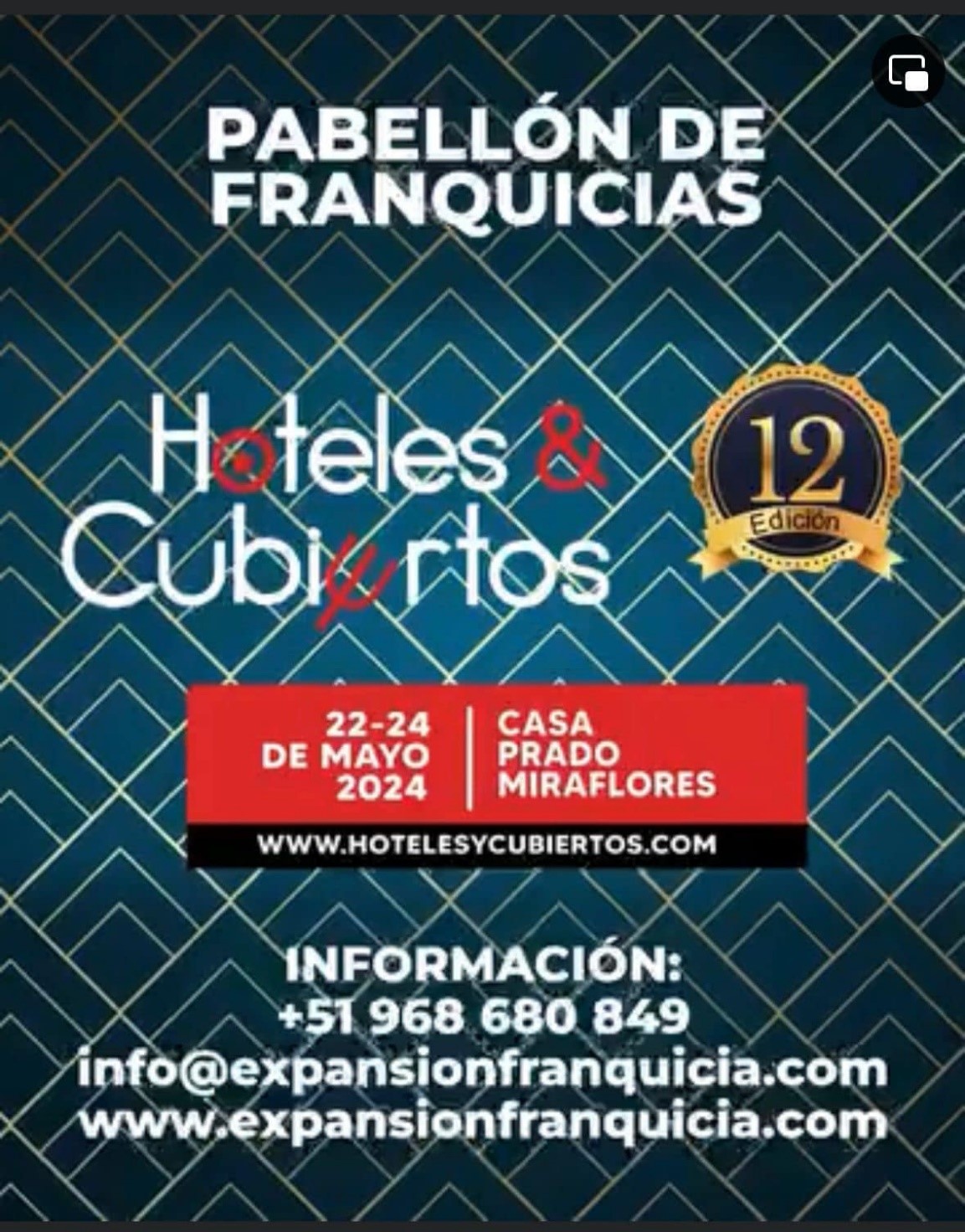 FERIA HOTELES & CUBIERTOS PABELLON DE FRANQUICIAS 2024 Expansión